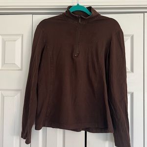 Gap brown zip shirt